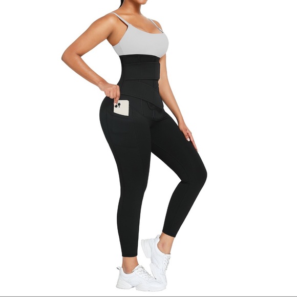 Sauna Double Band Compressing Leggings - Picture 2 of 7